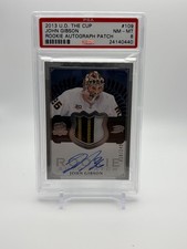 2013-14 The Cup #109 John Gibson JSY AUTO 019/249 RC NM-MT 8 pop 1 only 1 higher