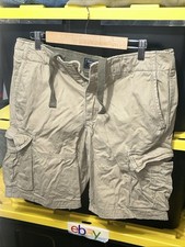 Abercrombie Fitch Vintage Cargo Shorts Men s Sz 32 Beige 90 s Y2K Brown Rare