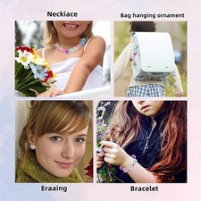 101x Perline in silicone Perline poligonali Perline rotonde Forniture per