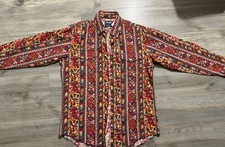 Wrangler Cowboy Cut Regular Fit X-Long Tails FLOWER PRINT 16 1/2 x 34