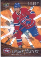2023/24 ALLURE..NICK SUZUKI..LUMBER MASTERS..ORANGE../399..# LM-13..CANADIENS