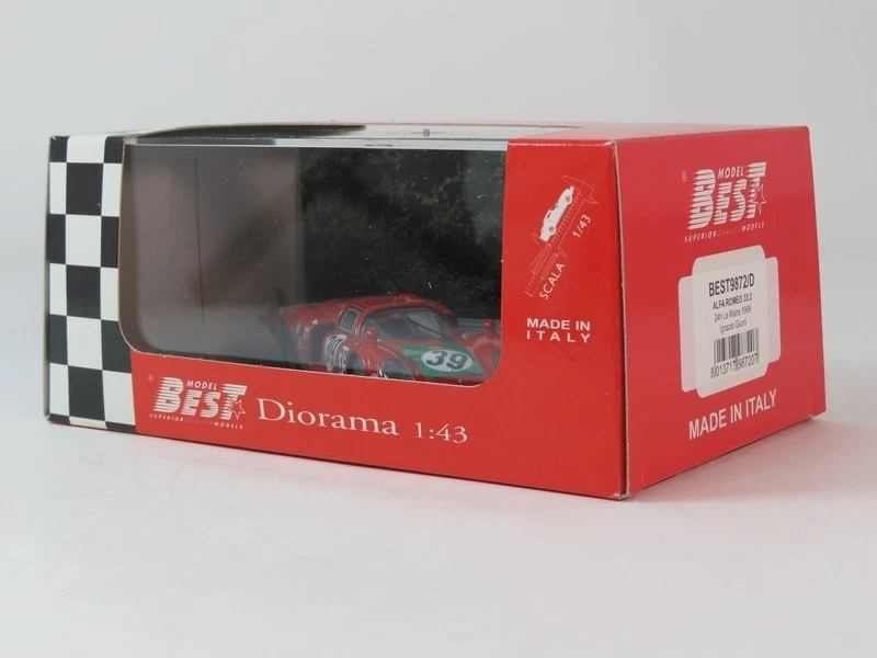 Best Model Alfa Romeo 33.2 C #39 Giunti Galli 24h Le Mans 1968 1/43 BEST9872/D - Immagine 4 di 4