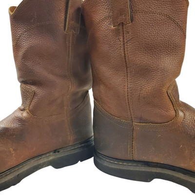 JUSTIN Boots SCREWDRIVER Mens Size 10.5 Brown Leather Mid  display picture 1