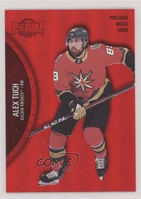 2021 Skybox Metal Universe Alternate Jersey PMG Red 88/100 Alex Tuch #142 04f2