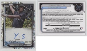 2024 Bowman Chrome Prospect Speckle Refractor /299 Yoffry Solano #CPA-YS Auto