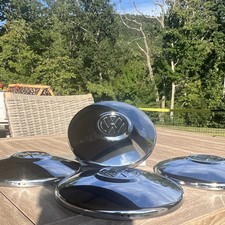 Vintage 1964-1966 Vw Chrome Wheel Hubcap Set Of 4 For Beetlebuskarmann Gia Vintage 1964-1966 Vw Chrome Wheel Hubcap Set Of 4 For Beetlebuskarmann Gia