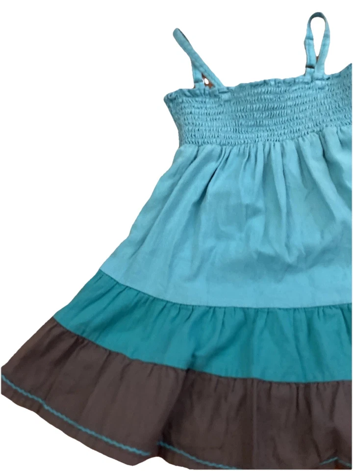 Vestido de sol Roxy Baby ajustable azul verde azulado gris infantil talla 18-24 meses Foto 2 de 4