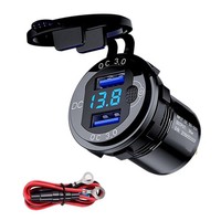 3X QC 3.0 Dual USB Auto LadegeräT Buchse 12V / 24V USB LadegeräT Mit Kontak3150