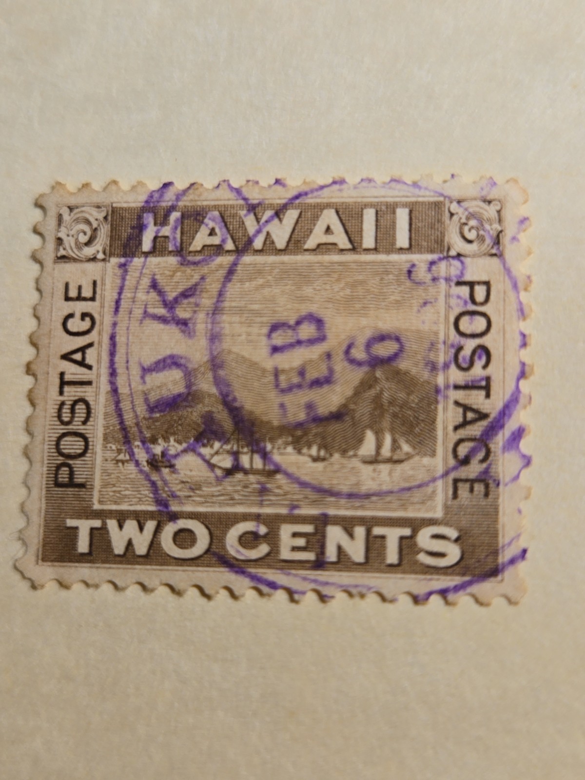HAWAII #75  MAHUKONA, HAWAII Town postmark