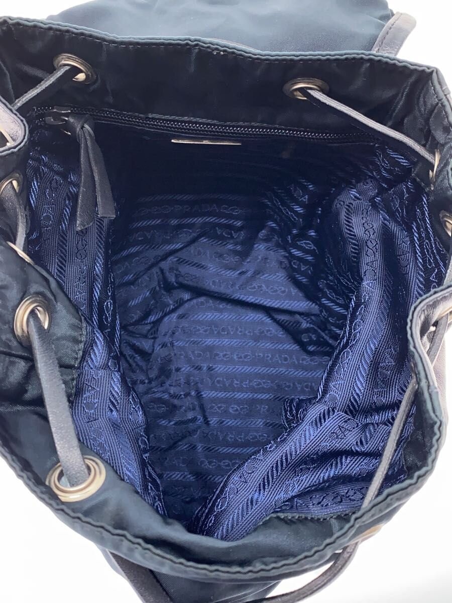 PRADA Backpack Nylon Black Solid Color - image 6