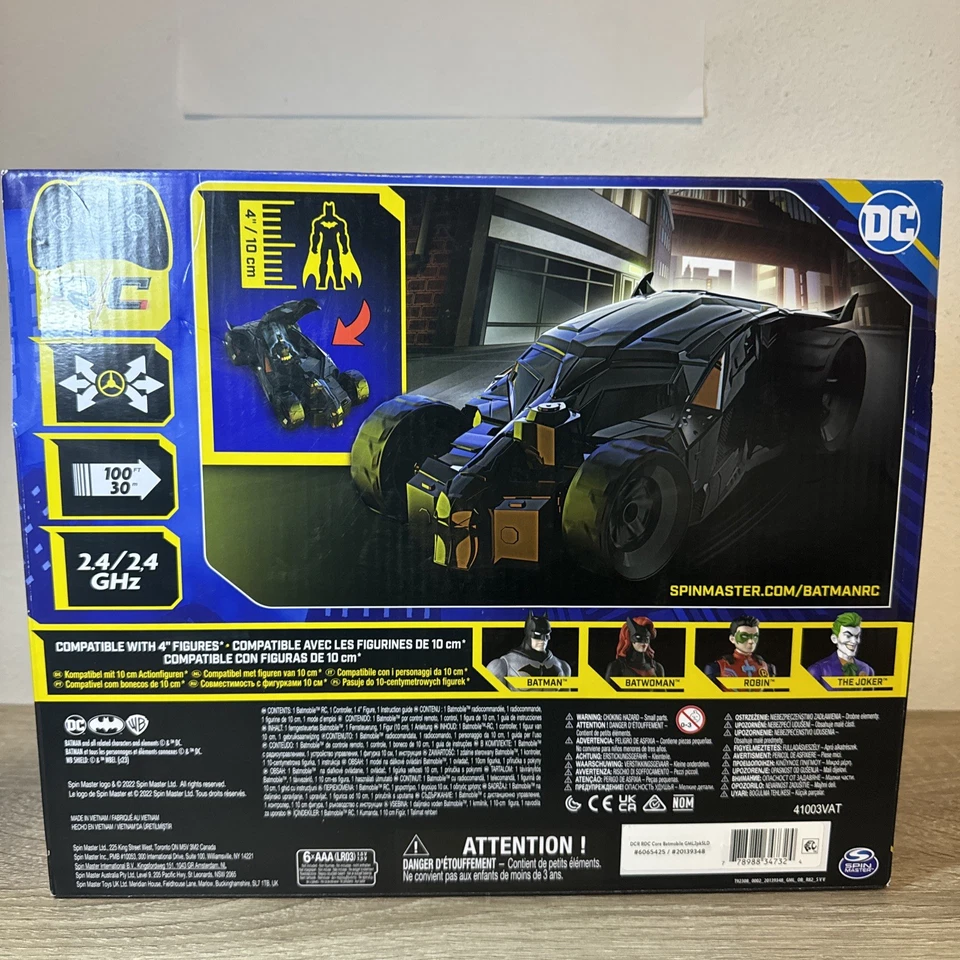 New DC Comics Batmobile Remote Control R/C Vehicle with Batman Action Figure - Image 3 of 4