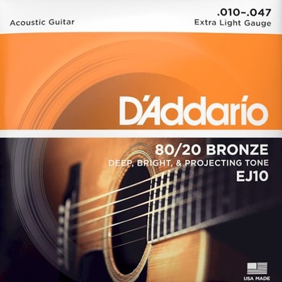 Daddario EJ10 Akustik Gitarrensaiten 010-047 | Neu