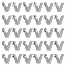 30pcs 6x5.5x26mm Single Button V-Shaped Paddle Snap Spring Clips Hollow Head