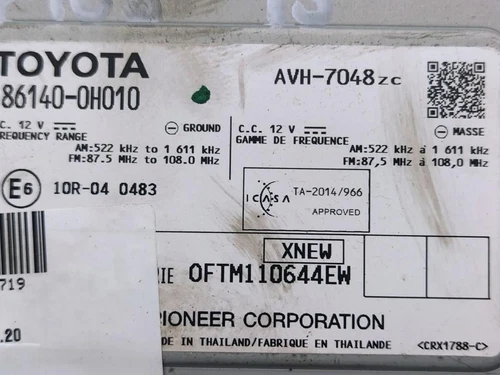 861400H010 Sistema Audio/Radio Cd para PEUGEOT 108 Active 2015 2272719 - Imagen 6 de 10