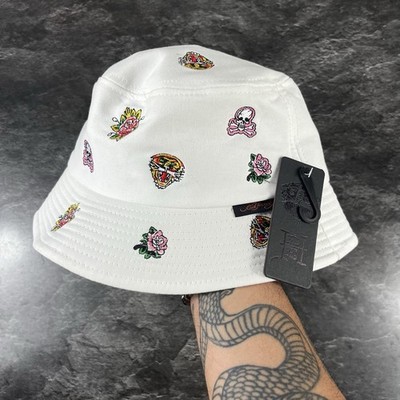 Ed Hardy bucket hat  OSFM Condition = Brand New Colors = white multicolor