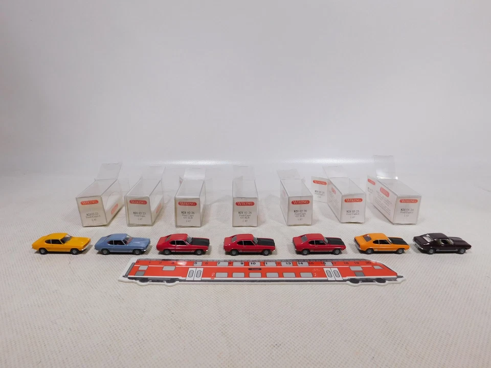 Wiking 1:87 H0 7x Ford Capri 821 02 26 GT XLR 821 01 23 etc NEUW+OVP #EG700-0,5