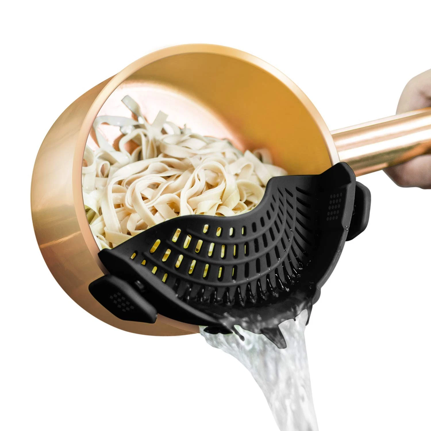 Clip On Strainer Silicone for All Pots and Pans Pasta Strainer Clip on Food S...
Opens in a new wind