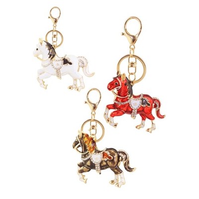 Unique Horse Shaped Keychain Playful Design Lightweight for Easy Portability