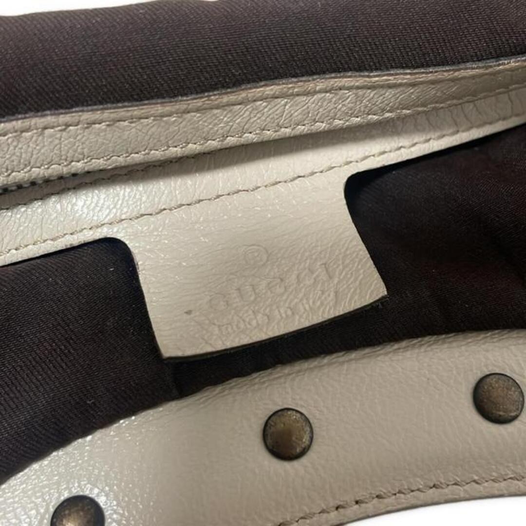 Gucci Bamboo Tote Bag Ivory Leather Studded Used 24x25-41cm thumbnail 8