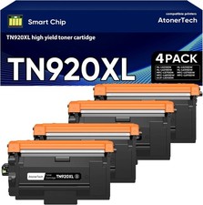 TN920XL / TN920 High Yield Black Toner Cartridge 4-Pack Compatible for Brother