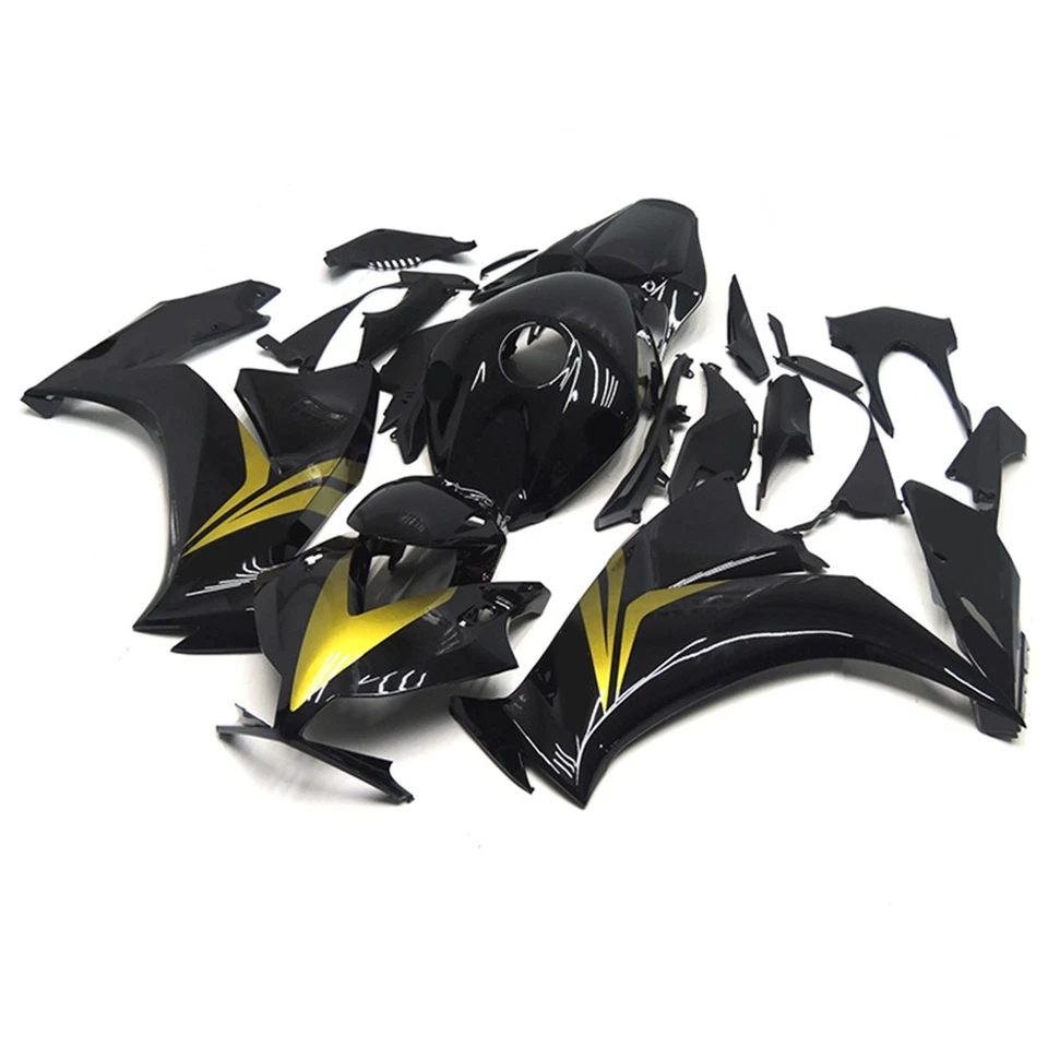 Carenados de inyección de oro negro brillante para carrocería Honda CBR1000RR 2012 2013-2016 Foto 2 de 4