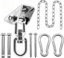 Hammock Hanging Kit with Swing Chain 39Inch, 1000Lbs Capacity Hanging Hooks Heav