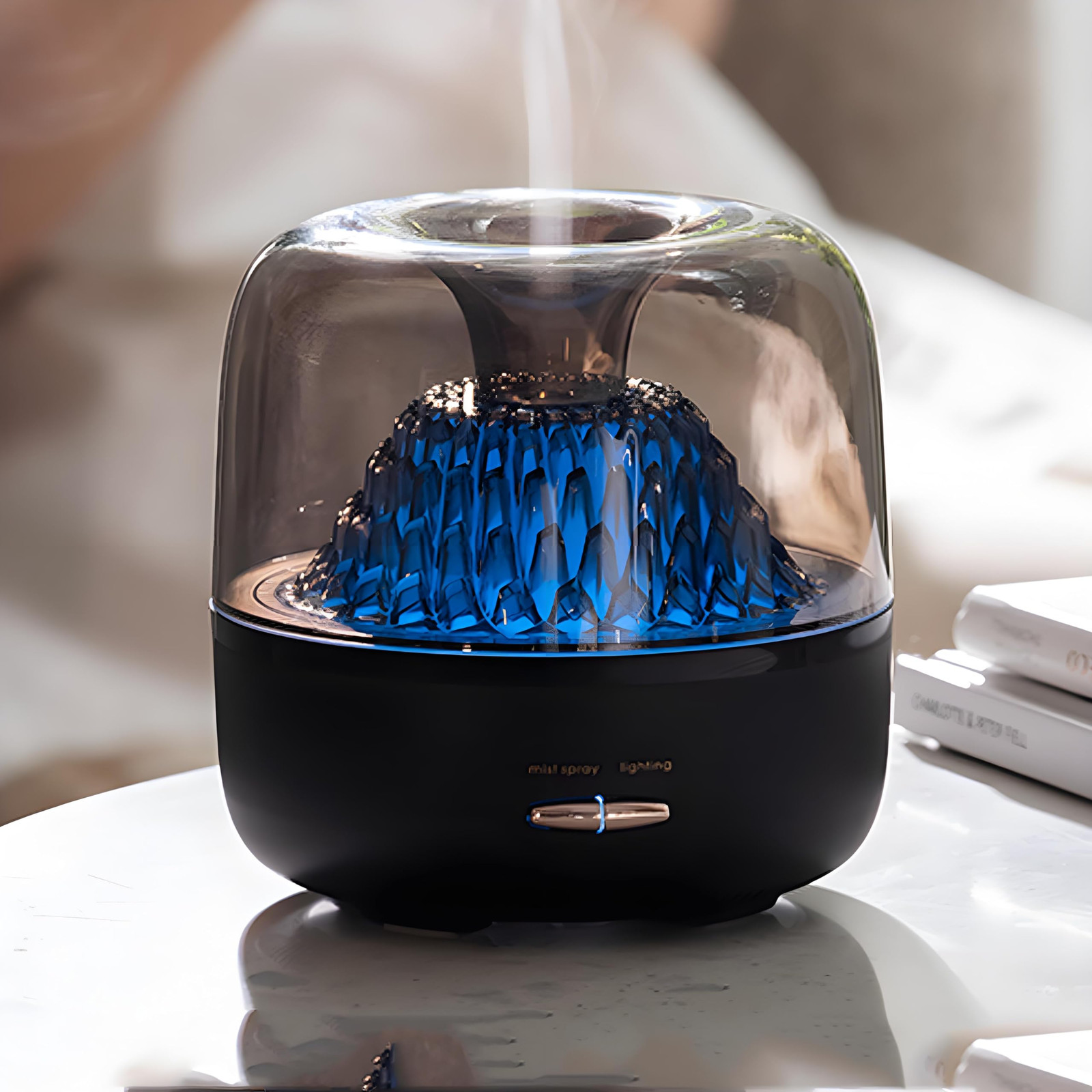 Portable Cool Mist Essential Oil Diffuser with 7-Color Night Light and Humidifier-image