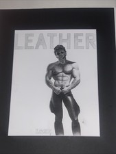 Jim French Colt Studios Luger Print Mounted And Framed Gay Leatherman