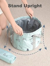 Collapsible Foot Bath Basin for Soaking Feet Portable Tub Bag with Handles