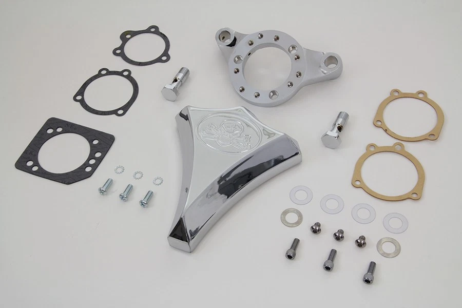 Conjunto de filtro de aire cromado Wyatt Gatling para Harley Davidson Foto 2 de 4