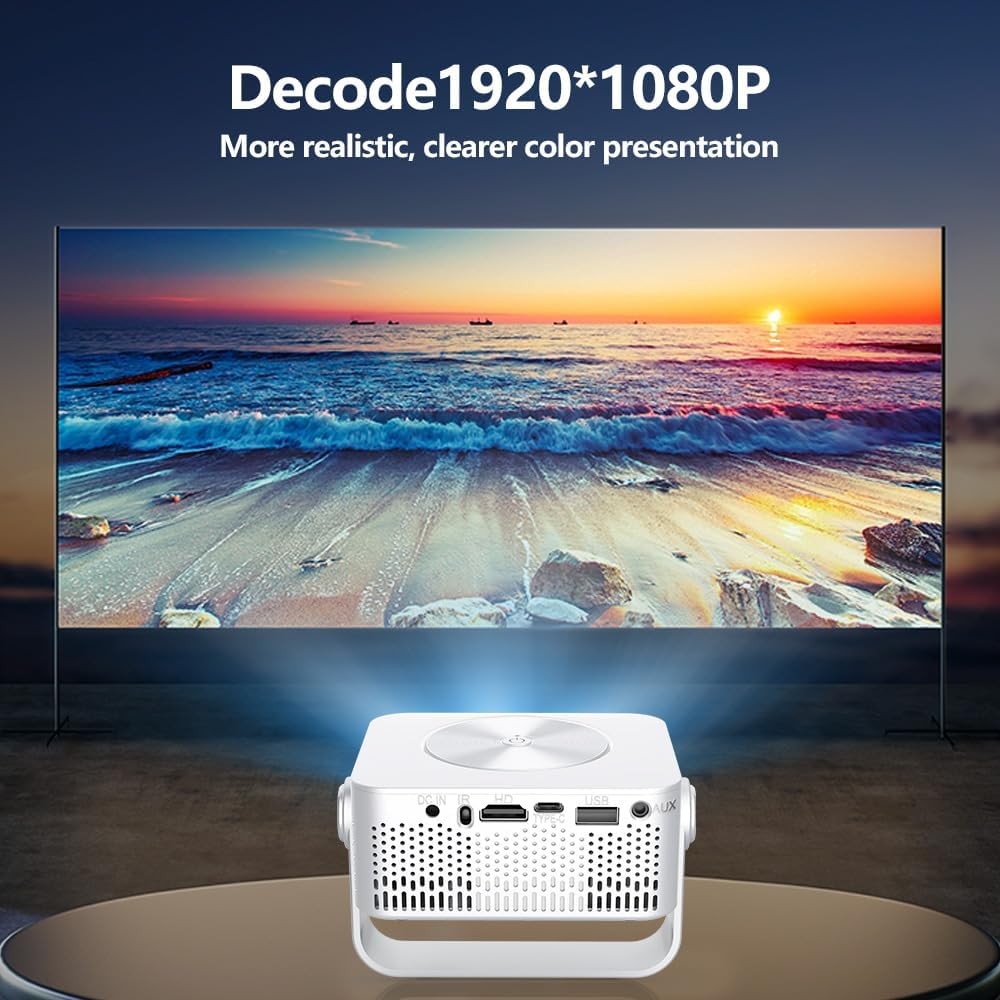 7000 Lumen LED Projector HD 1080p Mini Home Theater Auto Keystone HDMI USB AUX — image 4