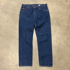 Vintage Levi  s 505 Orange Tab 36 X 29.5 USA 90s Dark Wash Straight Leg