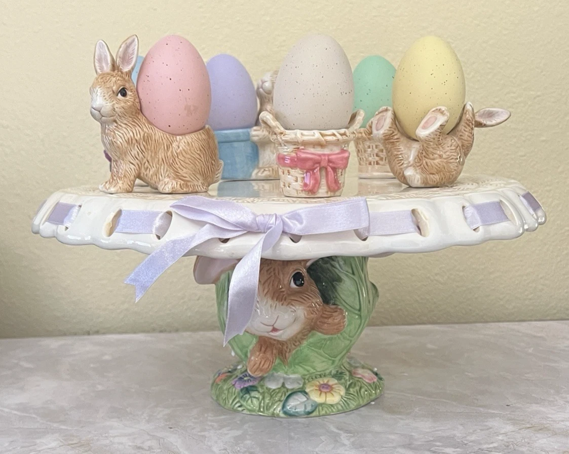 Ceramic Easter Egg Tabletop Display Set Pastel Decorative Egg Stand Costco
Opens in a new window or 