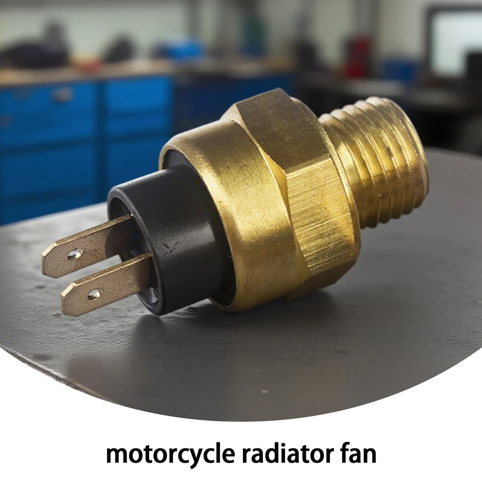 M14x1.5 Engine Radiators Temperature Thermo Sensor Cooling Fan Switch For FE501 - Image 3 of 4