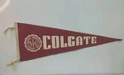 Vintage Colgate University Deo ac Veritati Screen  Felt Pennant