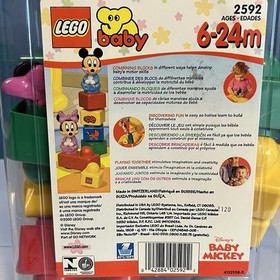 VTG LEGO Disney Baby Mickey Building Blocks Primo #2592 100% Complete 2000 EUC