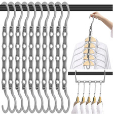 3/10 Pack Magic Hangers Space Saving Hangers Closet Space Saver Hanger Organizer