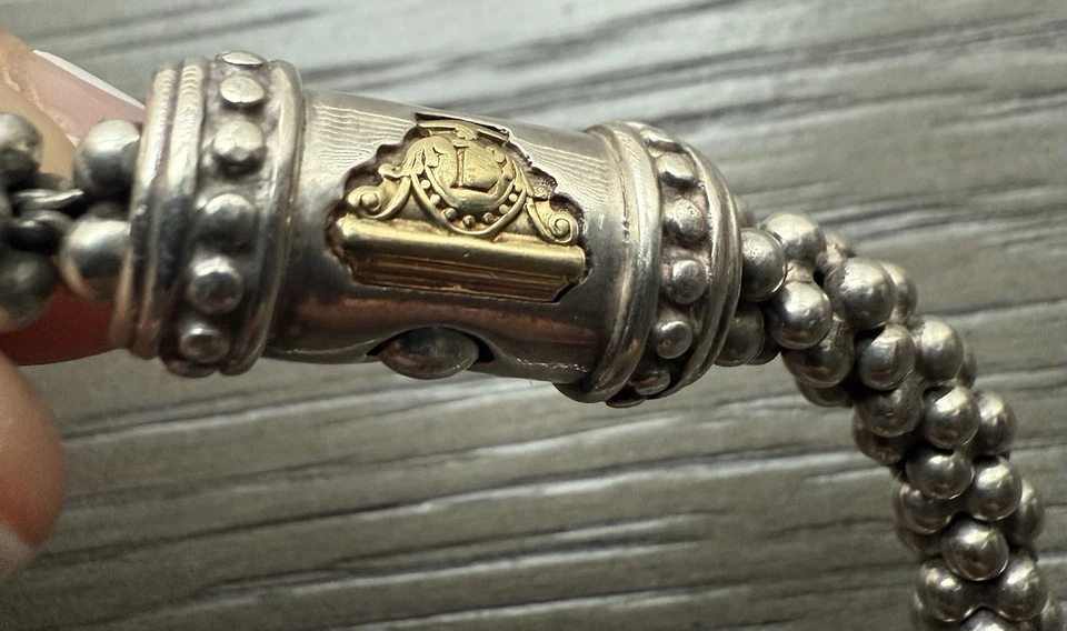 Lagos Caviar Thick Bead Bracelet 925 Sterling 7.5 “ - Image 3 of 4