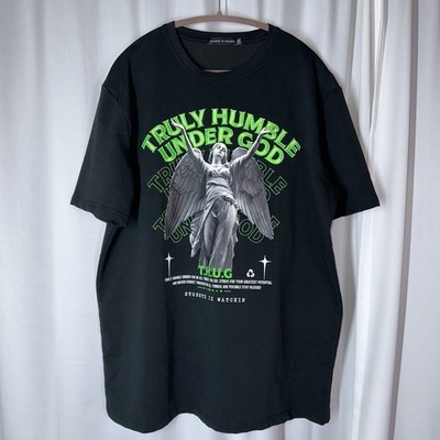 Streetz Iz Watchin T.H.U.G. Truly Humble Under God T-Shirt Black size 2XL NWOT