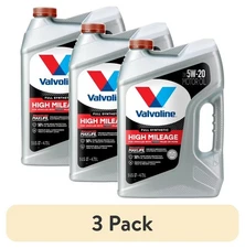 (3 pack) Valvoline Full Synthetic High Mileage MaxLife 5W-20 Motor Oil 5 QT