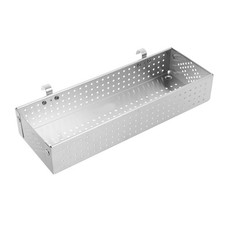 Mesh Style Stainless Steel Chopsticks Drying Rack with Over Cabinet Hanging Hook