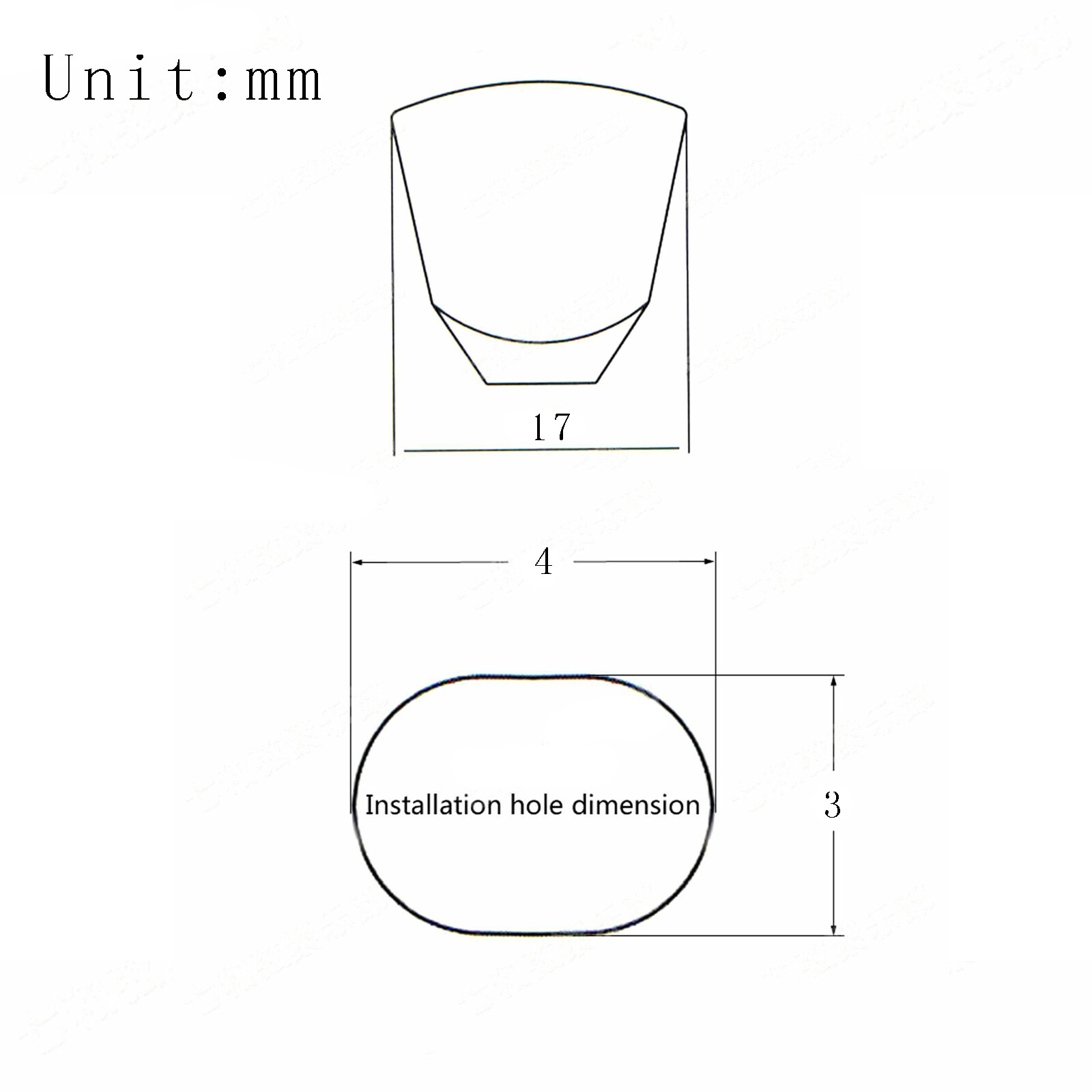 6Pcs Cream Retro Trapezoid Plastic Guitar Tuning Peg Tuners Machine Heads Button