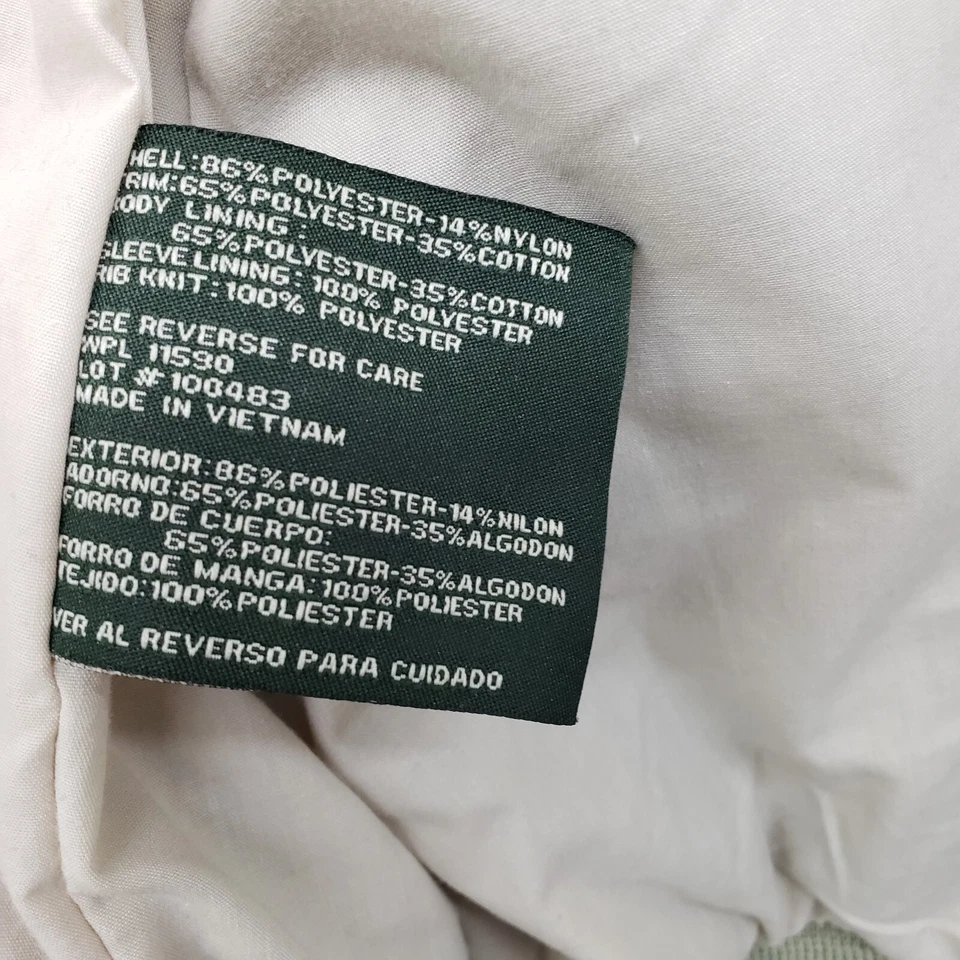 Weatherproof Microsuede Light Khaki Jacket Full-Zip Lined Pockets Size L - Image 4 of 4