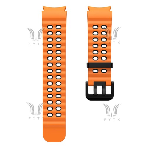 For Samsung Galaxy Watch 7 6 5 4 6/4 Classic 5 Pro Two-tone silicone band strap - Picture 38 of 87