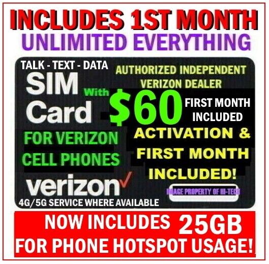 T-Mobile UNLIMITED 4G 5G Plan Internet Hotspot Data SIM card $70