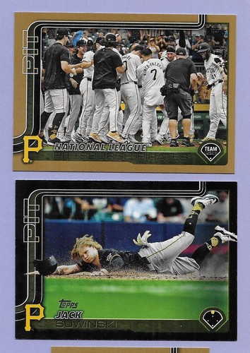 2025 Topps Series 2 Pirates Suwinski Black #/74 Billy Cook RC/Team GOLD #2025 - Bild 3 von 3