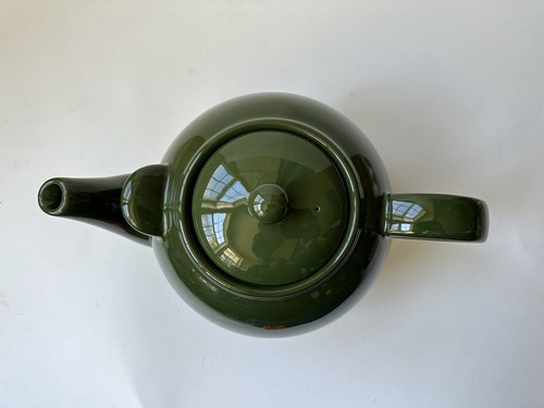 London Pottery Big Teapot Dark Green With Helper Handle David Birch Farmhouse - Picture 4 of 10