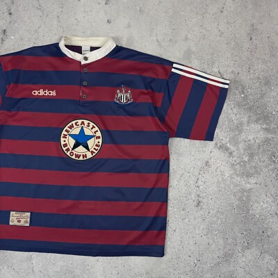 90s adidas Newcastle 1995/1996 ユニフォーム NEWCASTLE UNITED 1995 1996 HOME FOOTBALL SHIRT SOCCER JERSEY