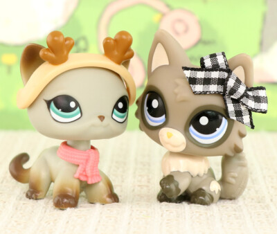 Lps Cat 319 Drawing 2x Lps Grey Wolf Cat 1953 Short Hair Cat 391