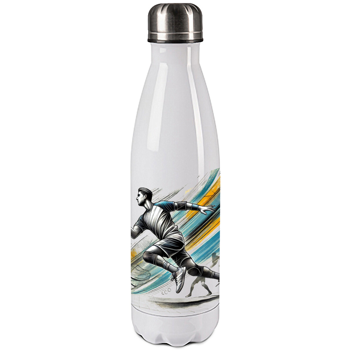 Gourde handball 500ml en acier inoxydable isotherme gourde sport anti-fuite